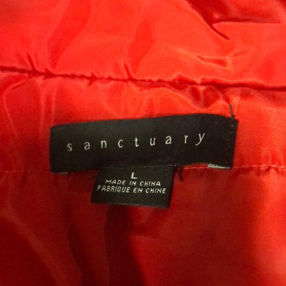 NWT SANCTUARY Reversible Sherpa Puffer Jacket Coat - Picture 8 of 8